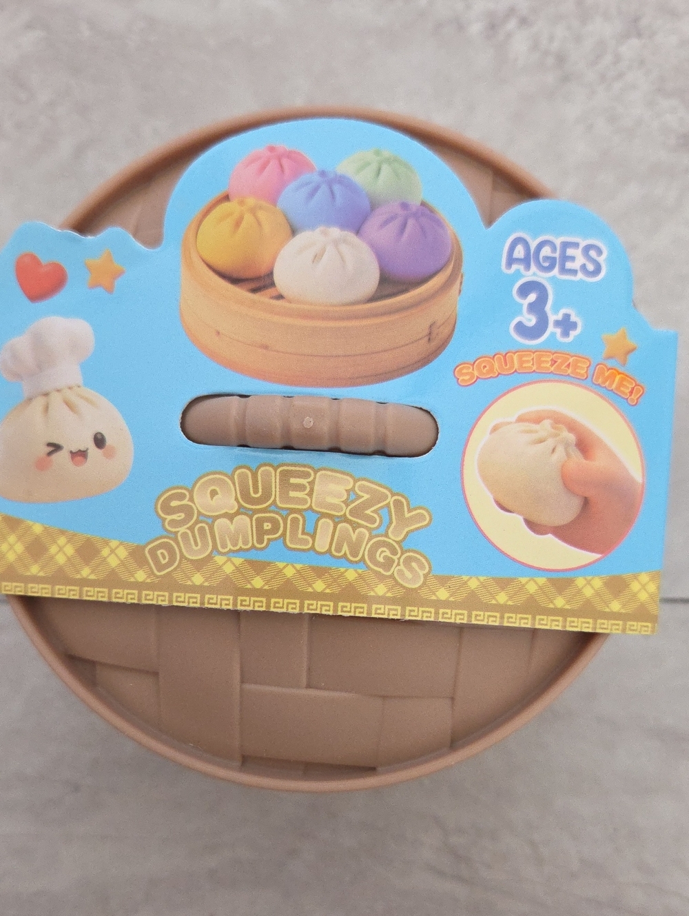Squeezy Dumplings Kids Toy - Brown